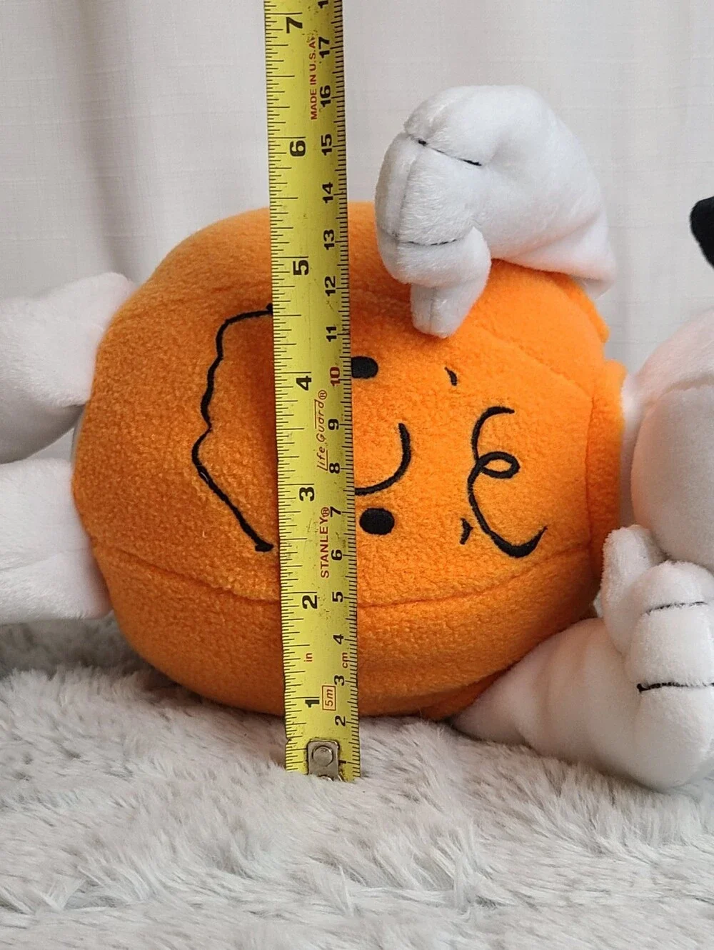 Hallmark Snoopy Pumpkin Plush Halloween Orange Peanuts 15